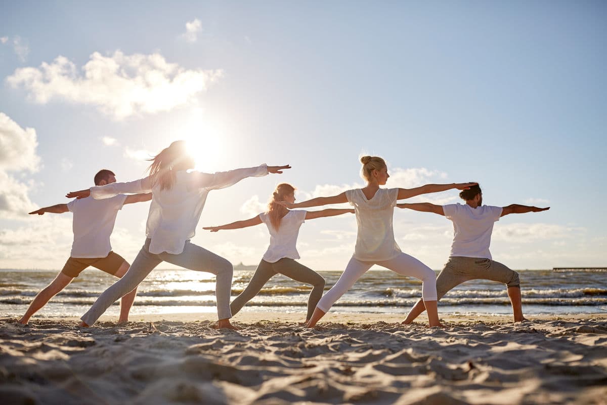 Yoga am Strand